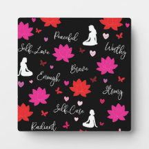 Plaque Photo Art Floral Motivant
