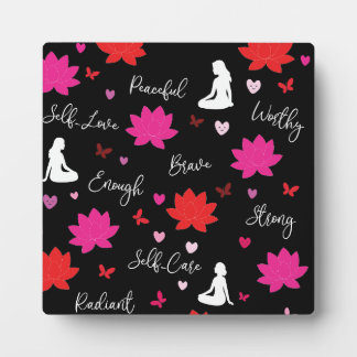 Plaque Photo Art Floral Motivant