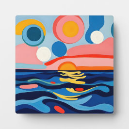 Plaque Photo Art marin Abstrait coloré