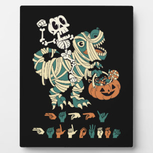 Plaque Photo ASL Halloween II heureux - belle saison Éffrayante