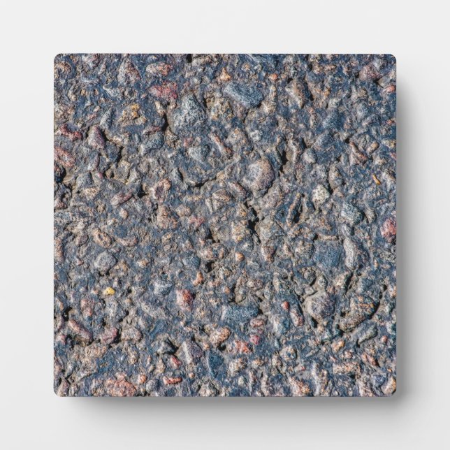 Plaque Photo Asphalte et texture de galets (Devant)