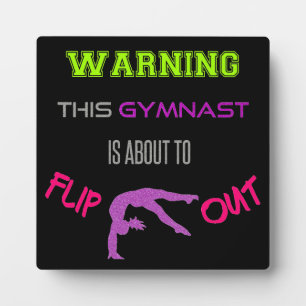 Plaque Photo Attention Cette Gymnaste Est Sur Le Point De Saute
