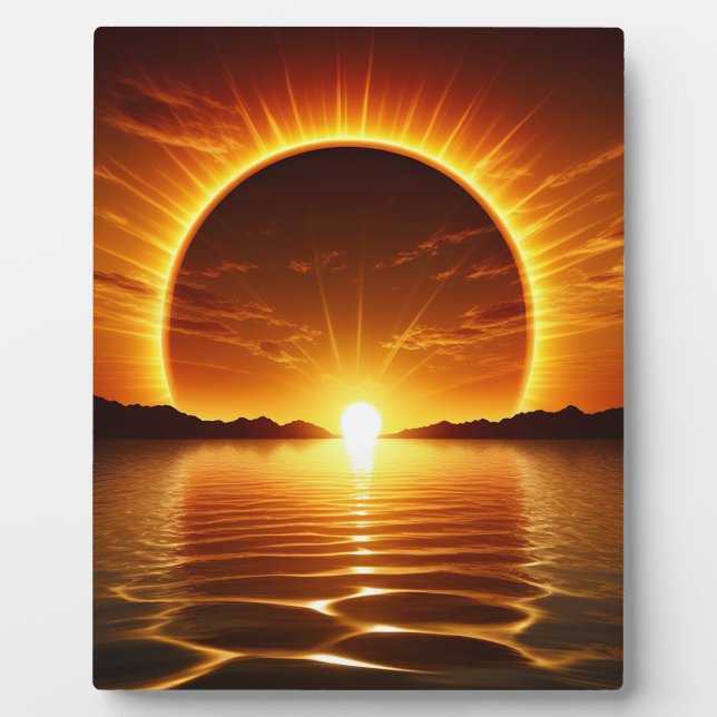 Plaque Photo Au lever du soleil, votre potentiel (Devant)