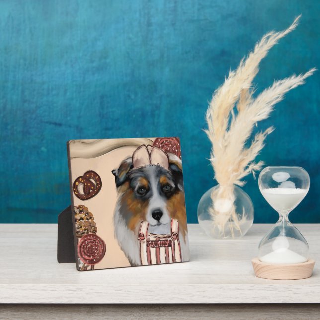 PLAQUE PHOTO AUSTRALIAN SHEPHERD (Insitu)