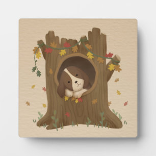 Plaque Photo Automne stupéfiant : Beagle