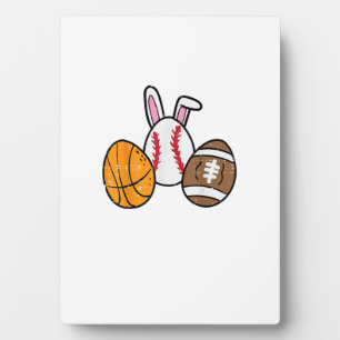 Plaque Photo Balles de Pâques Basketball Baseball Football Garç