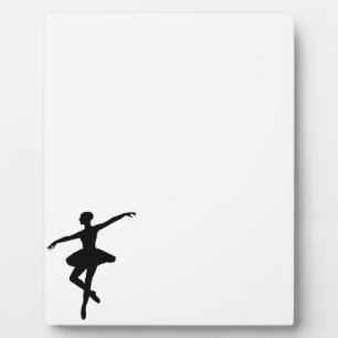 Plaque Photo Ballet simple Ballerina noir blanc