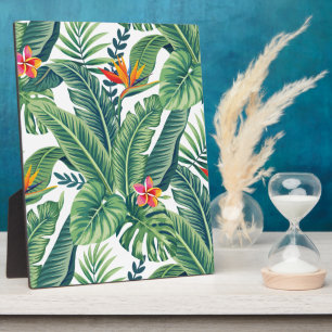 Plaque Photo Banane tropicale Monstera Palm Feuilles & Fleurs