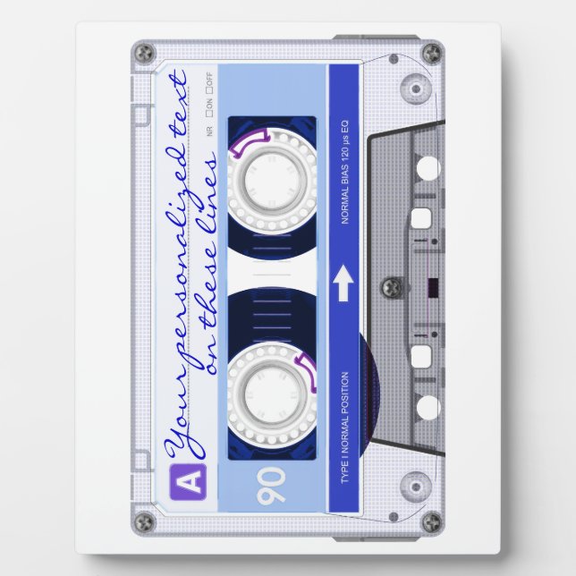 Plaque Photo Bande de cassette - bleu - (Devant)