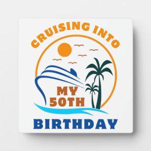 Plaque Photo Bateau pour mes 50 ans de croisière