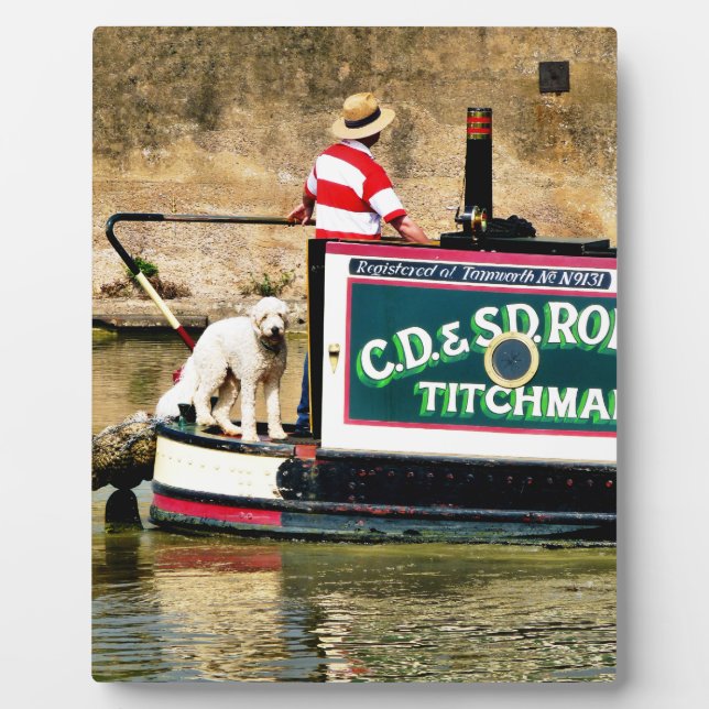 PLAQUE PHOTO BATEAUX DE CANAL (Devant)