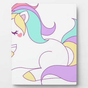 Plaque Photo Bébé Unicorn