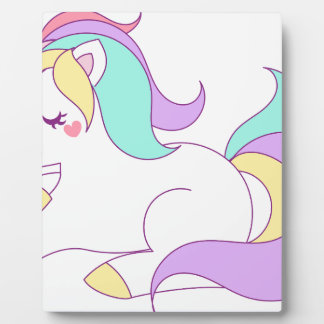 Plaque Photo Bébé Unicorn