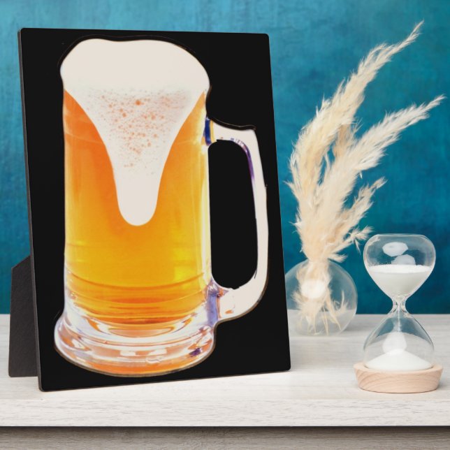 Plaque Photo Beer Mug (Côté)