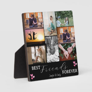 Plaque Photo BEST FRIENDS Modern FOREVER Photo Collage