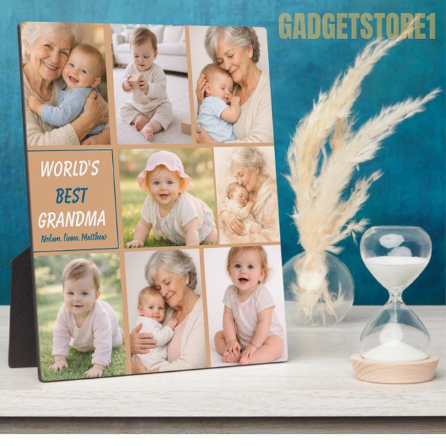 Plaque Photo Best Grandma Ever Photo | Personalized Grandparent (Best Grandma Ever Photo | Personalized Grandparent Plaque
)