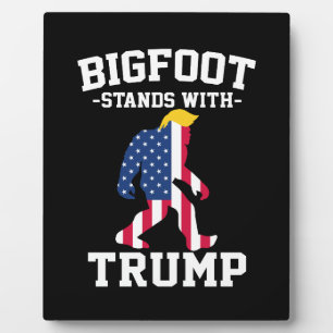Plaque Photo Bigfoot soutient Trump Élections 2024