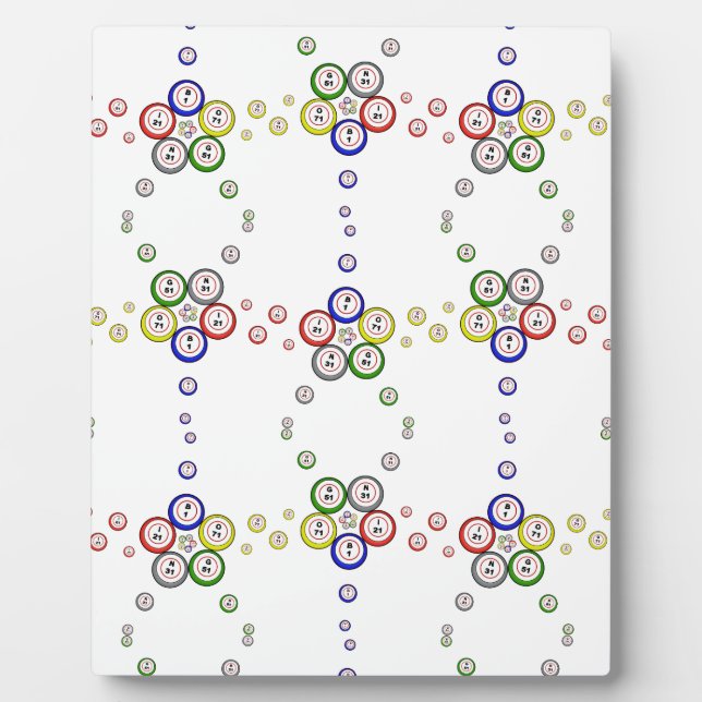 Plaque Photo Bingo Balls (Devant)