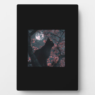 Plaque Photo Black Cat's Watch_ Sakura et Crimson Moon