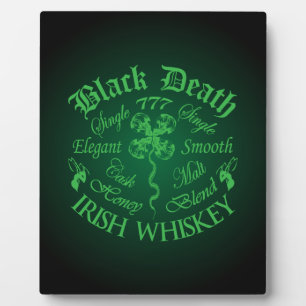 Plaque Photo Black Death 777 - Honey Irish Whiskey