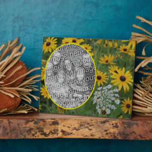 Plaque Photo Black Eyed Susan Field Ajouter votre propre photo
