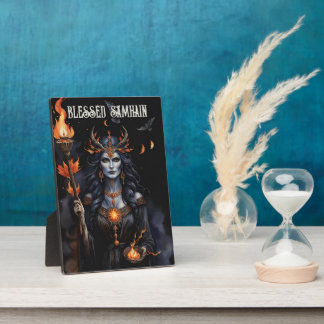 Plaque Photo Blessed Samhain Night Pagan Hecate Goddess