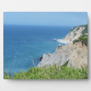Plaque Photo Block Island Bluffs - Block Island, Rhode Island