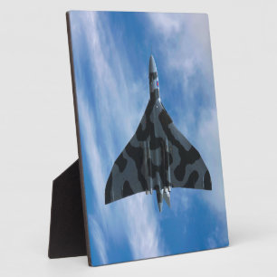 Plaque Photo Bombardier Vulcain en vol