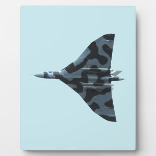 Plaque Photo Bombardier Vulcain en vol