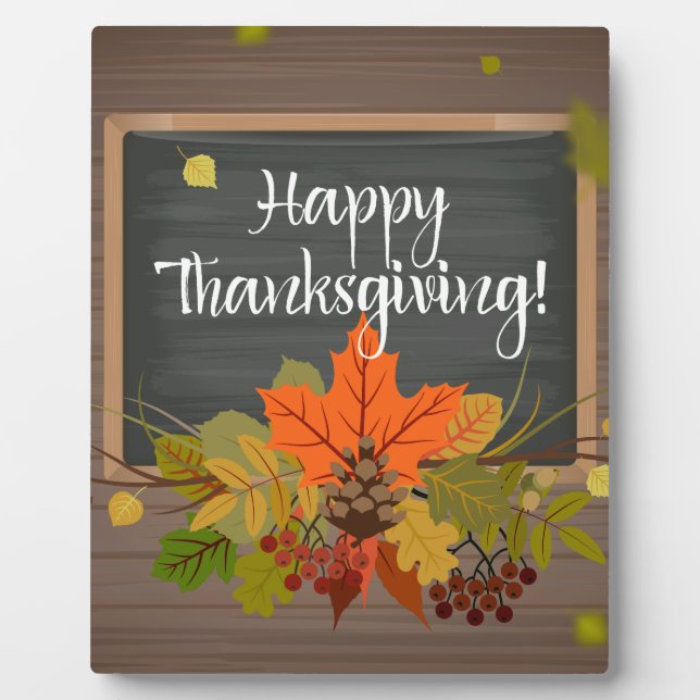 Plaque Photo bon thanksgiving (Devant)