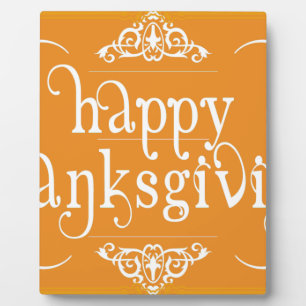 Plaque Photo bon thanksgiving élégant
