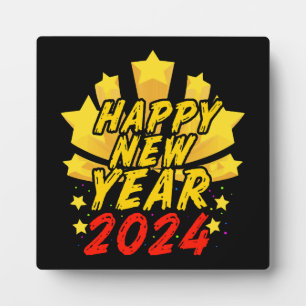 Plaque Photo Bonne année 2024 