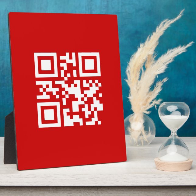 Plaque Photo Bonne année ! — Code QR (Côté)