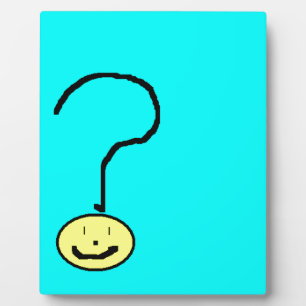 Plaque Photo Bonne question souriante Mark Emoji, Art pour enfa