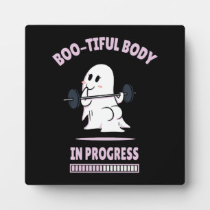 Plaque Photo Boo Tiful Body - Drôle Halloween Ghost Gym Lifting