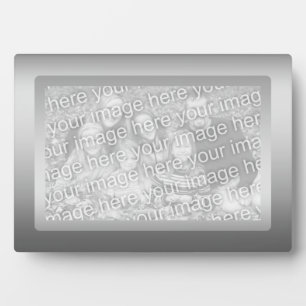 Plaque Photo Bordure d'argent