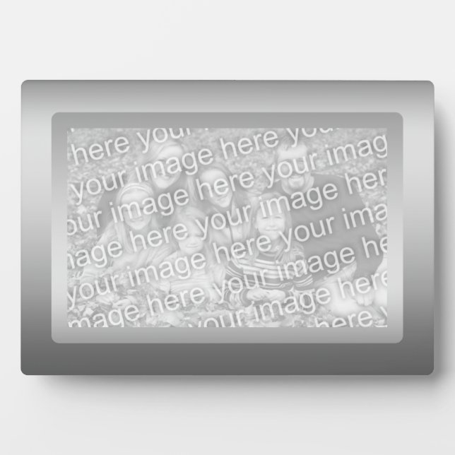 Plaque Photo Bordure d'argent (Devant)