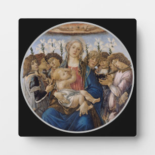 Plaque Photo Botticelli Marie Jésus et chanter Anges