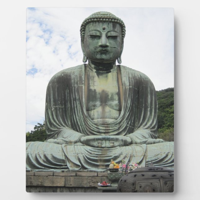 Plaque Photo Bouddha Statue Bouddhisme (Devant)