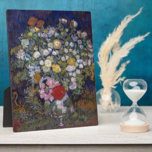 Plaque Photo Bouquet de fleurs dans un vase Van Gogh