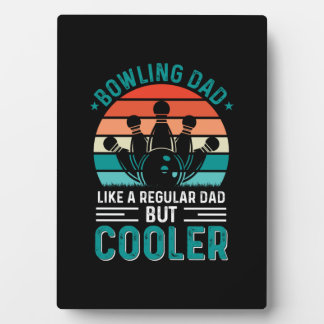 Plaque Photo Bowling papa
