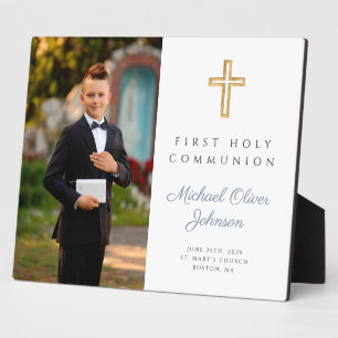 Plaque Photo Boy Photo First Holy Communion    