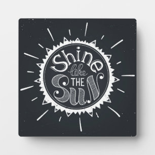 Plaque Photo Brille Comme Le Soleil