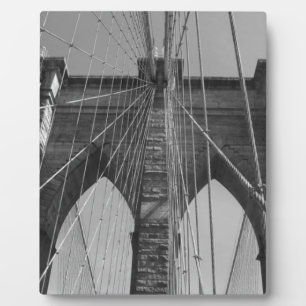 Plaque Photo Brooklyn Bridge New York City