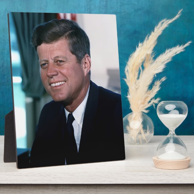 Plaque Photo Bureau ovale du président John F. Kennedy (Côté)