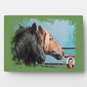 Plaque Photo Caballos/Cabalos/Chevaux