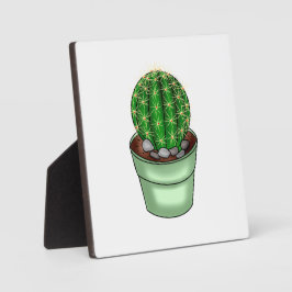 Plaque Photo Cactus à main succulent