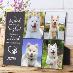 Plaque Photo Cadeau à la mémoire d'un chien - Objet-souvenir en