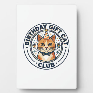 Plaque Photo Cadeau d'anniversaire Chat Amateur de chat - Cadea
