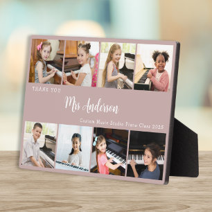 Plaque Photo Cadeau d'appréciation pour professeur de musique e